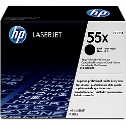HP original LaserJet Toner cartridge CE255X black standard capacity 12.500 pages 1-pack