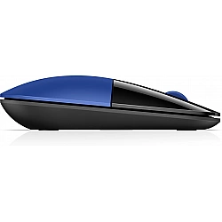 Z3700 Wireless Mouse, Blue, Ambidextrous, Optical, RF Wireless, 1200 DPI, Black, Blue