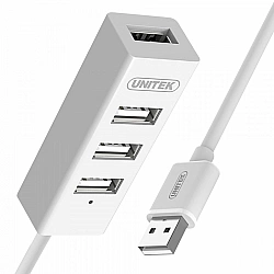 UNITEK Y-2146 interface hub USB 2.0 480 Mbit/s White
