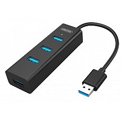 UNITEK Y-3089 interface hub USB 3.2 Gen 1 (3.1 Gen 1) Type-A 5000 Mbit/s Black