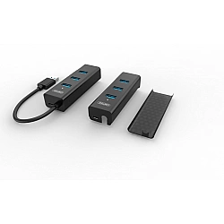 UNITEK Y-3089 interface hub USB 3.2 Gen 1 (3.1 Gen 1) Type-A 5000 Mbit/s Black