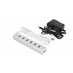 UNITEK Y-3090 interface hub USB 3.2 Gen 1 (3.1 Gen 1) Type-A 5000 Mbit/s Silver