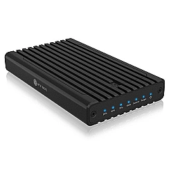 ICY BOX M.2 NVMe CloneStation & DockingStation USB 3.2 Gen 2 Type-C/A Aluminium schwarz