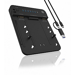 Raidsonic Icy Box IB-2915MSCL-C31 Docking & CloneStation for M.2 NVMe & M.2 SATA SSD & 2.5”/3.5” SATA SSD/HDD