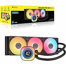 Corsair iCUE LINK TITAN 360 RX LCD Processor Air cooler 12 cm Black 1 pc(s)