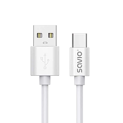 USB cable 2 m USB 2.0, USB A - USB C White SAVIO CL-168