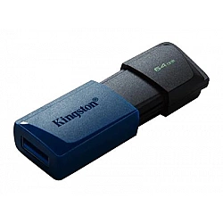 Kingston DTXM/64GB Technology DataTraveler Exodia M Black & Blue, 64 GB, USB 3.2 Gen 1, Slide