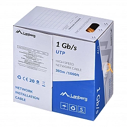 UTP CABLE 1GBS 305M CCA DRUT ORANGE LCU6-10CC-0305-O