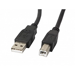 Lanberg USB Type-A to USB Type-B 2.0 Cable, 1.8 m CA-USBA-11CC-0018-BK USB Type-A to USB Type-B