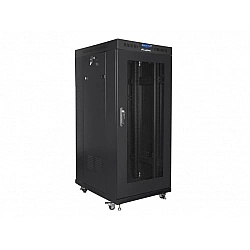 SZAFA INSTALACYJNA RACK STOJĄCA 19 22U 800X800 CZARNA DRZWI PERFOROWANE LCD LANBERG (FLAT PACK)