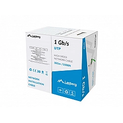 UTP CABLE 1GBS 305M WIRE CCA GREEN LCU6-10CC-0305-G