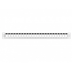 LANBERG PPKS-1024-S Lanberg keystone Patch Panel 19, 24 port 1U, szary