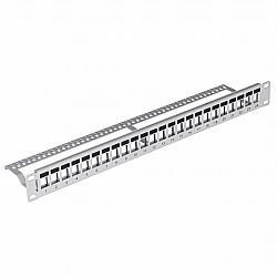 LANBERG PPKS-1024-S Lanberg keystone Patch Panel 19, 24 port 1U, szary