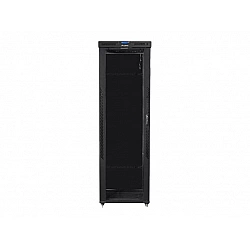 SZAFA INSTALACYJNA RACK STOJĄCA 19 47U 800X1000 CZARNA DRZWI SZKLANE LCD LANBERG (FLAT PACK)