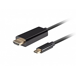 Lanberg USB-C to HDMI Cable, 1 m 4K/60Hz, Black Lanberg USB-C to HDMI Cable CA-CMHD-10CU-0010-BK 1 m