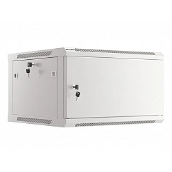 SZAFA INSTALACYJNA RACK WISZĄCA 19 6U 600X600 SZARA DRZWI METALOWE LANBERG (FLAT PACK)