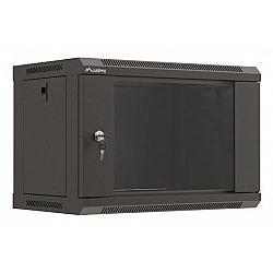 SZAFA INSTALACYJNA RACK WISZĄCA 19 6U 540X350 CZARNA DRZWI PRZESZKLONE LANBERG (FLAT PACK)