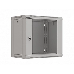 SZAFA INSTALACYJNA RACK WISZĄCA 19 9U 540X350 SZARA DRZWI PRZESZKLONE LANBERG (FLAT PACK)