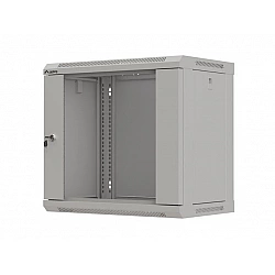 SZAFA INSTALACYJNA RACK WISZĄCA 19 9U 540X350 SZARA DRZWI PRZESZKLONE LANBERG (FLAT PACK)