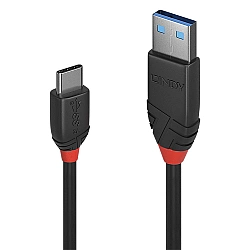 USB 3.2 Gen 2 Kabel Black Line, USB-A Stecker > USB-C Stecker schwarz, 1,5 Meter