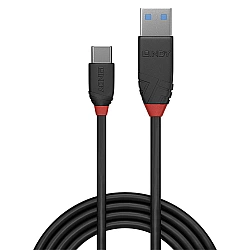 USB 3.2 Gen 2 Kabel Black Line, USB-A Stecker > USB-C Stecker schwarz, 1,5 Meter