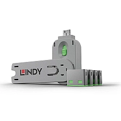 Lindy USB Port Blocker - Pack of 4 Color Code: Green