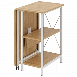 Maclean loft folding desk, dimensions: 107x45x75cm, max - 150 kg, with top, light beech color, MC-411 W