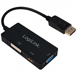 LOGILINK CV0109 LOGILINK - 4K DisplayPort to DVI/HDMI/VGA Converter