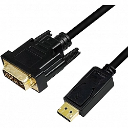 LogiLink Adapterkabel - DisplayPort (M) eingerastet zu DVI-D (M)
