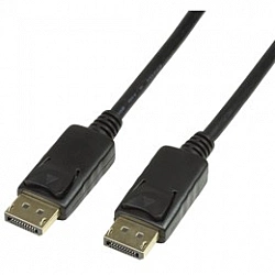 Logilink DisplayPort-Kabel. DP/M zu DP/M. 4K/60 Hz. schw. 5m