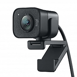 Logitech StreamCam, 1080p/60 fps, Autofocus, Dual omnidirectional mic with noise reduction filter, 150 g, Graphite color.