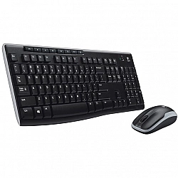 Wireless Combo MK270, Wireless, RF Wireless, QWERTZ, Black, Mouse