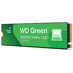 SSD WD Green SN3000 500GB M.2 2280 S3-M PCIe Gen4 x4 NVMe, Read/Write: 5000/4100 MBps, TBW: 100