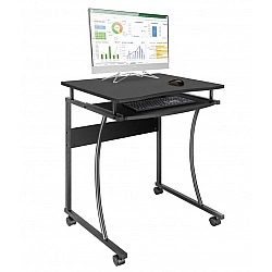 Mobile computer desk 600x480mm black