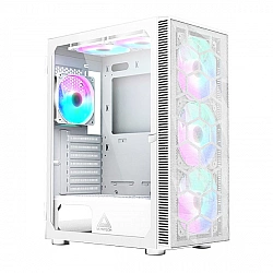 X3 Mesh Midi-Tower Rgb Tempered Glass - white - Midi/Minitower - ATX