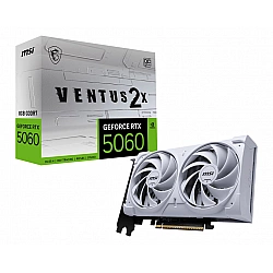 MSI GeForce RTX 5060 8G VENTUS 2X OC WHITE NVIDIA 8 GB GeForce RTX 5060 GDDR7 HDMI ports quantity 1 PCI Express Gen 5 x16 (uses x8)