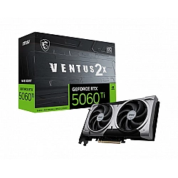 MSI GeForce RTX 5060 Ti 16G VENTUS 2X OC PLUS NVIDIA 16 GB GeForce RTX 5060 Ti GDDR7 HDMI ports quantity 1 PCI Express Gen 5 x16 (uses x8)