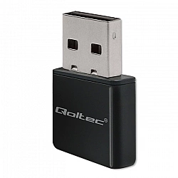 QOLTEC 56986 Bezprzewodowy Ultra szybki mini adapter NANO WiFi Standard N USB 2.0 300Mbps