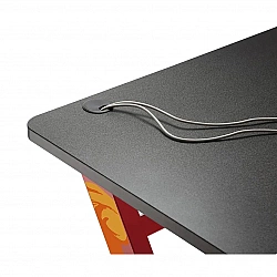 NanoRS RS120 Gaming Computer Desk, Modern Design, Light and Stable ( 50kg max load), Black & Orange,