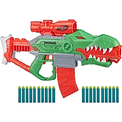 Nerf DinoSquad Rex-Rampage Nerf Gun green orange