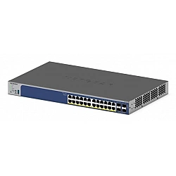 ∆Netgear GS728TXP, 24 Port Gigabit Smart Switch, 190W PoE+ Budget, 2x 10G Base-T Ports, 2x SFP+ Ports