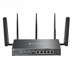 Omada 4G+ Cat6 AX3000 Gigabit VPN Gate with 4-Port PoE+PORT: 1× Gigabit SFP WAN/LAN Port, 1× Gigabit RJ45 WAN Port, 4× Gigabit WAN/LAN ER706WP-4G