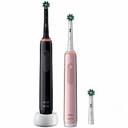 Szczoteczka Oral-B Pro 3 3900N Black/Pink +2 rączka