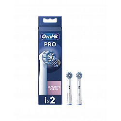 Oral-B Replaceable toothbrush heads EB60X-2 Sensitive Clean Pro Heads For adults Number of brush heads included 2 White