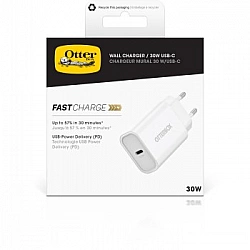 OTTERBOX STANDARD EU WALL CHARGER 30W - 1X USB-C 30W USB-PD WHITE