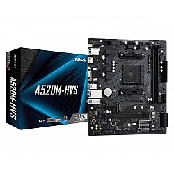 Pagrindinė plokštė ASRock A520M-HVS AM4 DDR4 mATX PCIe 3.0 HDMI M.2