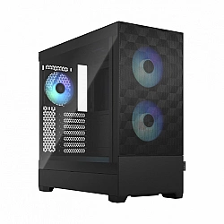Fractal Design op Air RGB Side window Black TG Clear Tint ATX, mATX, Mini ITX Power supply included No ATX