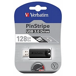 Verbatim PinStripe USB Drive 128GB USB 3.2 Gen 1 USB stick Sort
