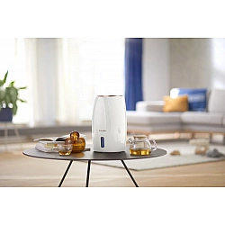 Philips HU2716/10 Humidifier 17 W Water tank capacity 2 L Suitable for rooms up to 32 m² NanoCloud evaporation Humidification capacity 200 ml/hr White