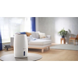 Philips HU2716/10 Humidifier 17 W Water tank capacity 2 L Suitable for rooms up to 32 m² NanoCloud evaporation Humidification capacity 200 ml/hr White